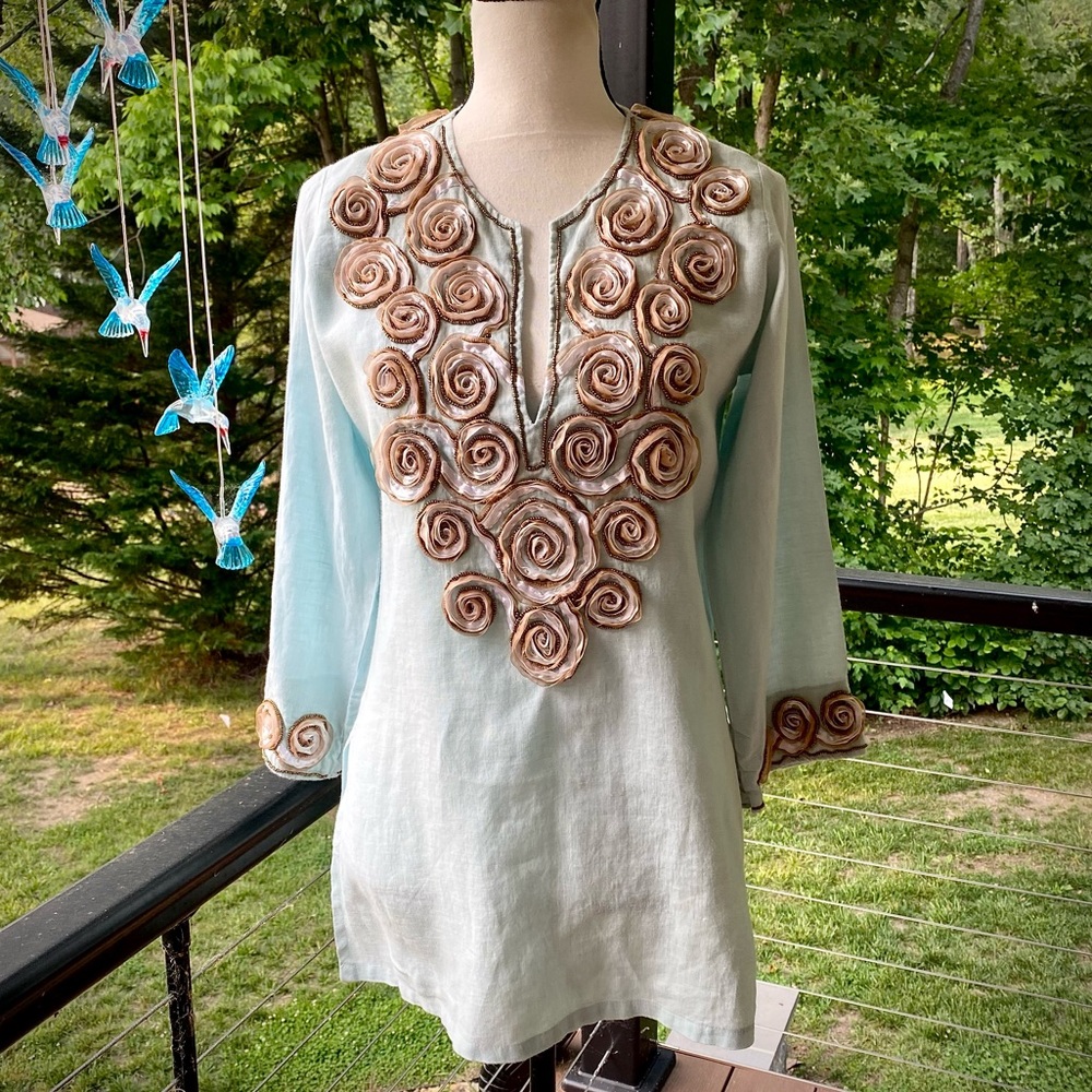 🌷 BARBARA GERWIT. Size S 🌷Most gorgeous Swim cover up / Tunic EVER ! 🌷